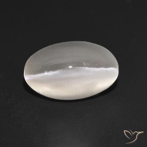 1.35克拉天然硅线石猫眼，椭圆形，透明