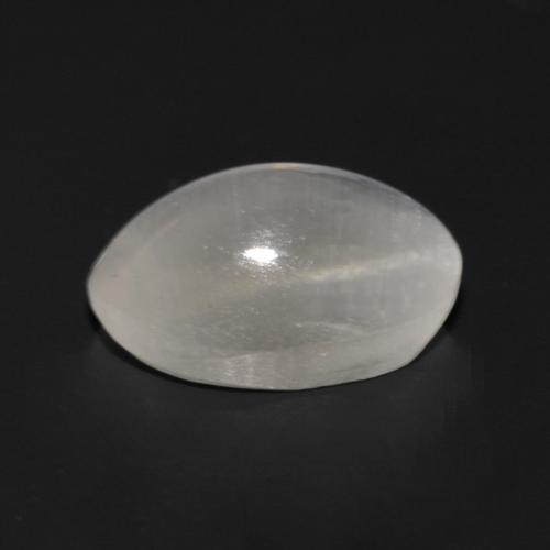1.09克拉天然灰色Sillimanite Cat's Eye，椭圆形切割，7.4×5毫米，透明