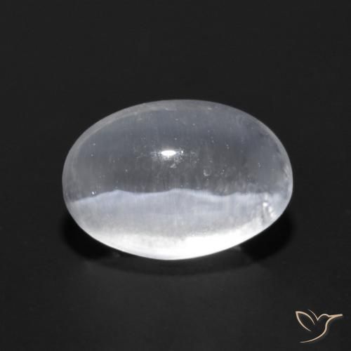 0.98克拉天然硅线石猫眼，椭圆形，透明