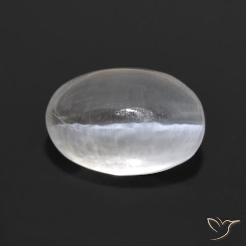 1.40克拉天然硅线石猫眼，椭圆形，透明