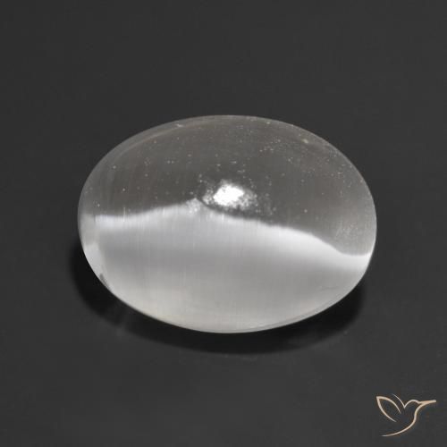 1.34克拉天然硅线石猫眼，椭圆形，透明