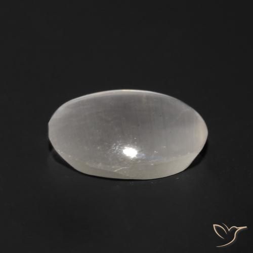 0.96克拉天然硅线石猫眼，椭圆形，透明