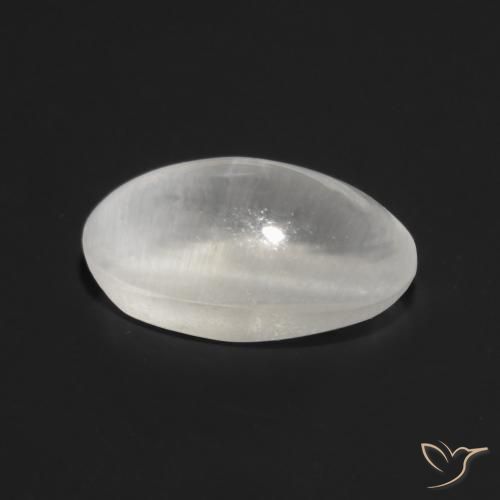 0.83克拉天然硅线石猫眼，椭圆形，透明