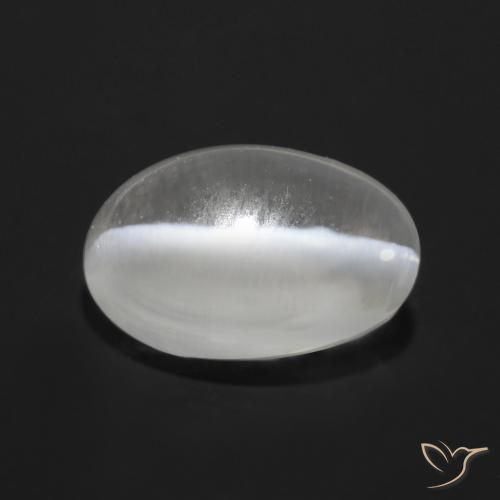 0.97克拉天然硅线石猫眼，椭圆形，透明