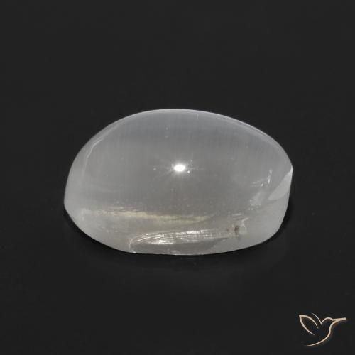 0.97克拉天然硅线石猫眼，椭圆形，透明