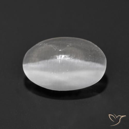 1.13克拉天然硅线石猫眼，椭圆形，透明