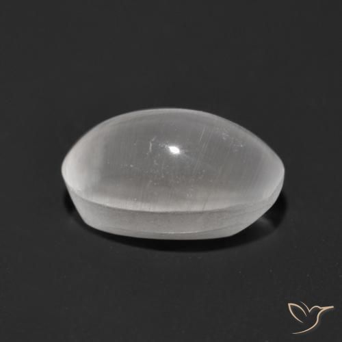 1.17克拉天然硅线石猫眼，椭圆形，透明