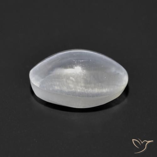 1.25克拉天然硅线石猫眼，椭圆形，透明