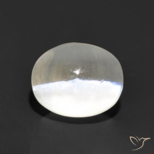 0.96克拉天然硅线石猫眼，椭圆形，透明