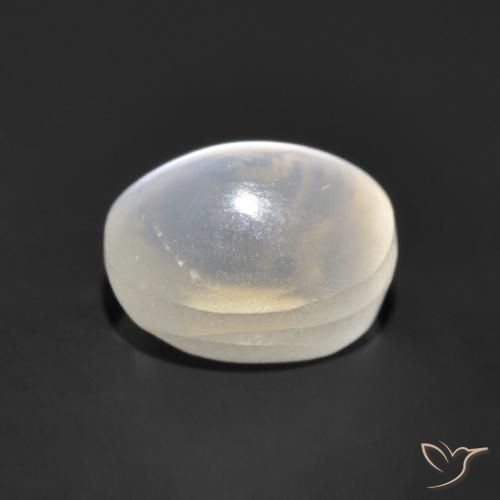 0.96克拉天然硅线石猫眼，椭圆形，透明