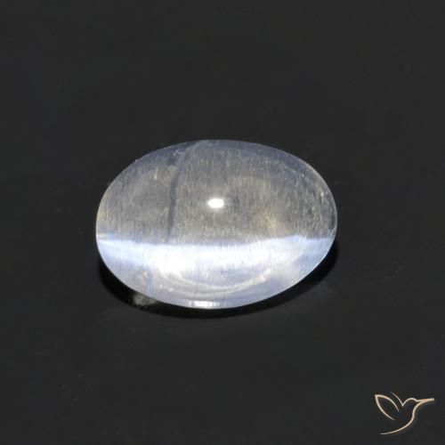 0.73ct 天然 清除 硅线石猫眼, 椭圆形, 透明