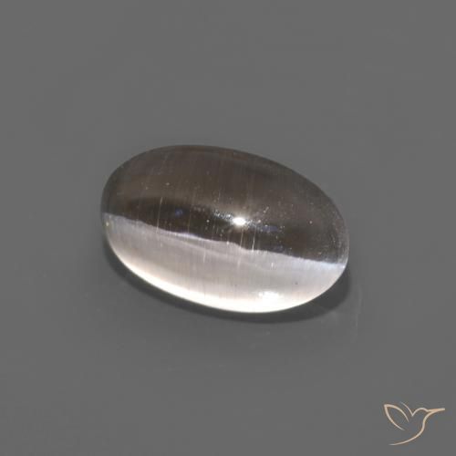 1.12克拉天然硅线石猫眼，椭圆形，透明