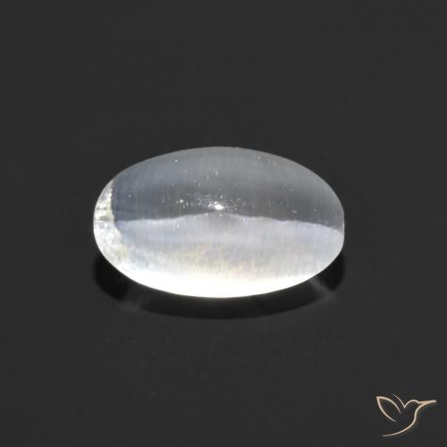 1.10ct 天然 白色 硅线石猫眼, 椭圆形, 透明