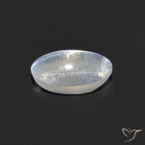 0.80克拉天然硅线石猫眼，椭圆形，透明