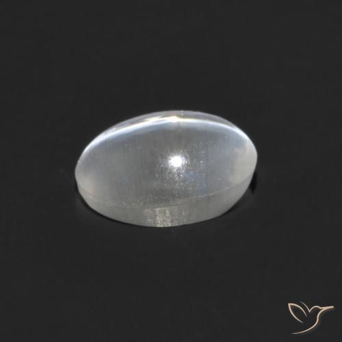 0.82克拉天然硅线石猫眼，椭圆形，透明