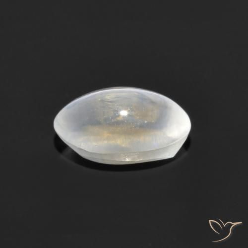 0.88克拉天然硅线石猫眼，椭圆形，透明