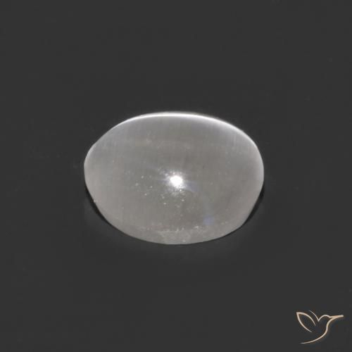 0.75克拉天然硅线石猫眼，椭圆形，透明