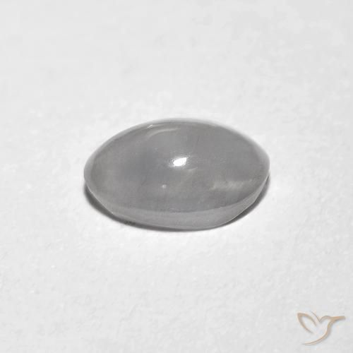 0.82克拉天然硅线石猫眼，椭圆形，透明