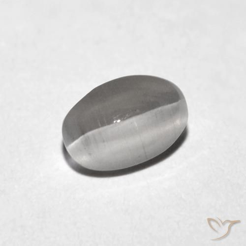 0.85克拉天然硅线石猫眼，椭圆形，透明