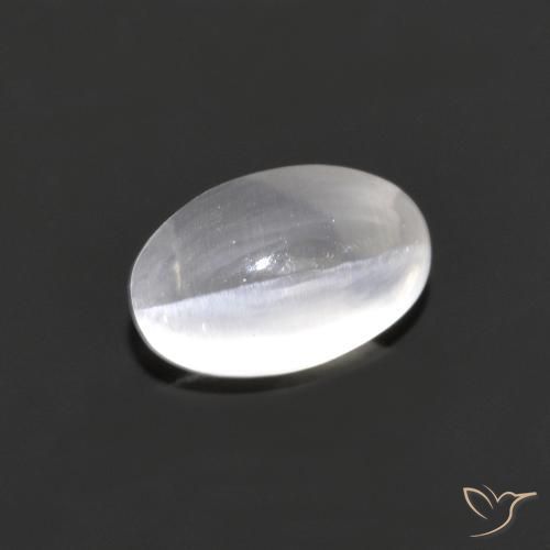 1.18ct 天然 非常浅灰色 硅线石猫眼, 椭圆形, 透明