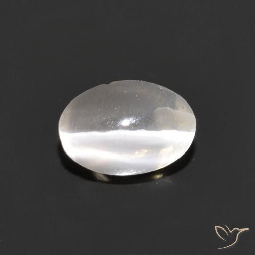 0.98克拉天然硅线石猫眼，椭圆形，透明