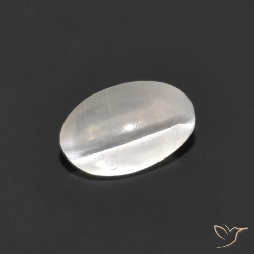 0.84克拉天然硅线石猫眼，椭圆形，透明