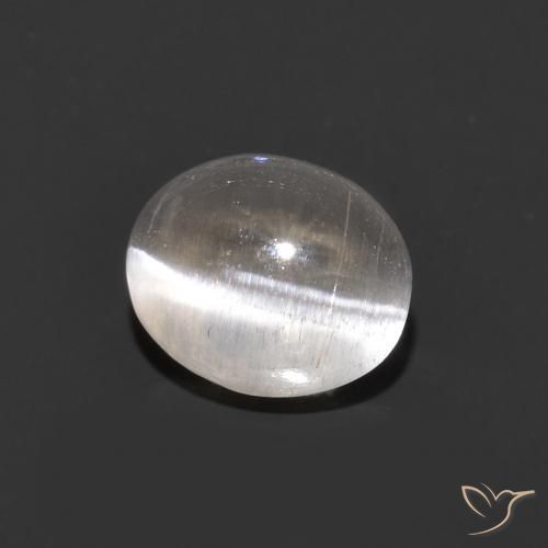 0.98克拉天然硅线石猫眼，椭圆形，透明
