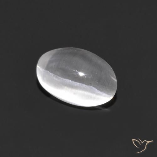 0.95克拉天然硅线石猫眼，椭圆形，透明