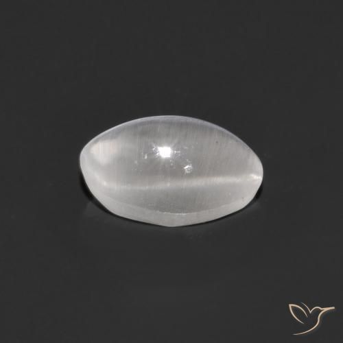 0.95克拉天然硅线石猫眼，椭圆形，透明