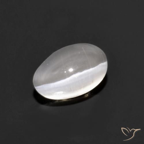 1.14克拉天然硅线石猫眼，椭圆形，透明