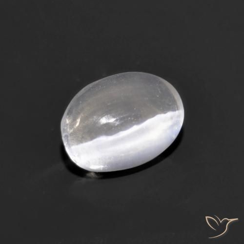 0.75克拉天然硅线石猫眼，椭圆形，透明