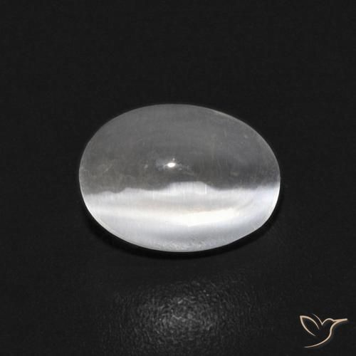 0.84克拉天然硅线石猫眼，椭圆形，透明