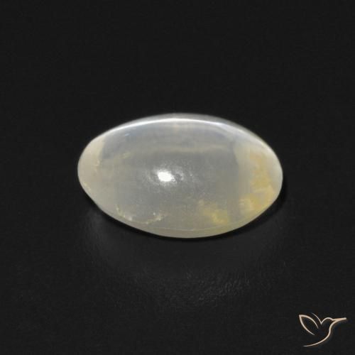 0.76克拉天然硅线石猫眼，椭圆形，透明