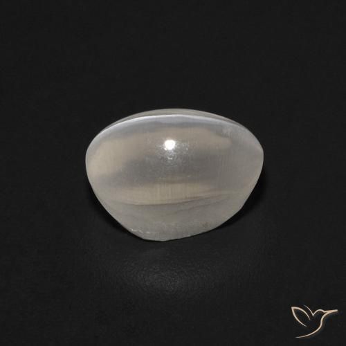 1.27克拉天然硅线石猫眼，椭圆形，透明