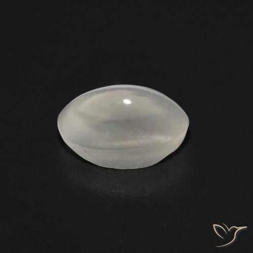 0.89克拉天然硅线石猫眼，椭圆形，透明
