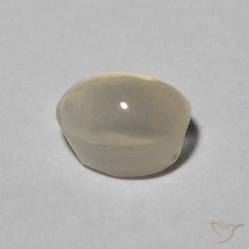 1.00克拉天然硅线石猫眼，椭圆形，半透明