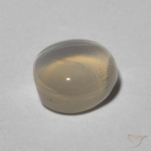 1.49克拉天然硅线石猫眼，椭圆形，半透明