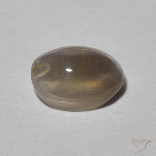 0.99克拉天然硅线石猫眼，椭圆形，半透明