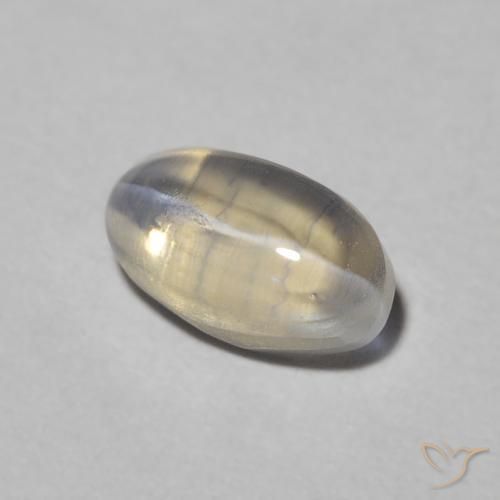 0.97克拉天然硅线石猫眼，椭圆形，半透明