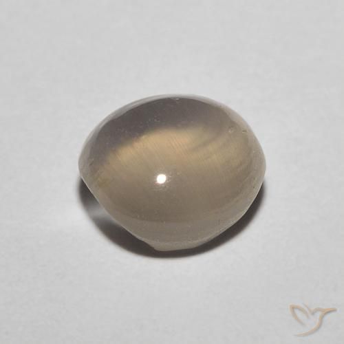 1.43克拉天然硅线石猫眼，椭圆形，半透明