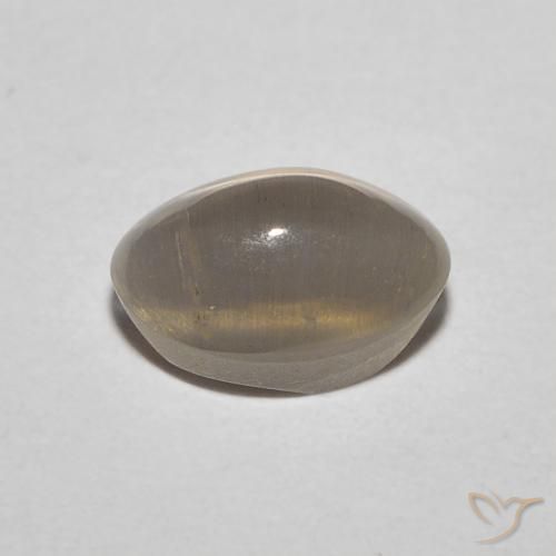 1.11克拉天然硅线石猫眼，椭圆形，半透明