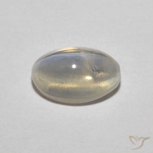 0.85克拉天然硅线石猫眼，椭圆形，半透明