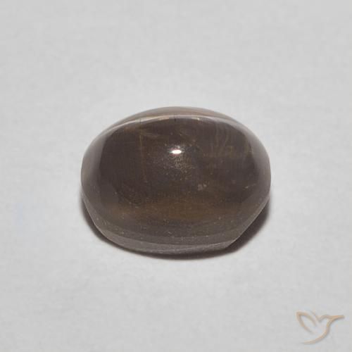 0.89克拉天然硅线石猫眼，椭圆形，半透明