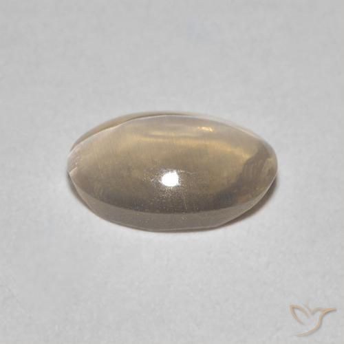 0.89克拉天然硅线石猫眼，椭圆形，透明