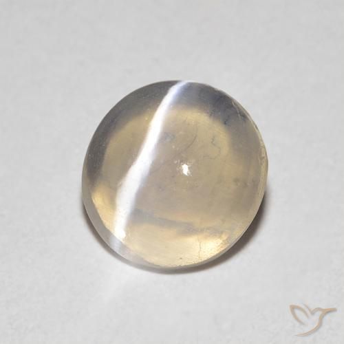 0.79克拉天然硅线石猫眼，椭圆形，透明