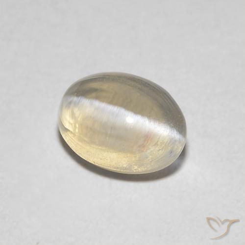 0.86克拉天然硅线石猫眼，椭圆形，透明