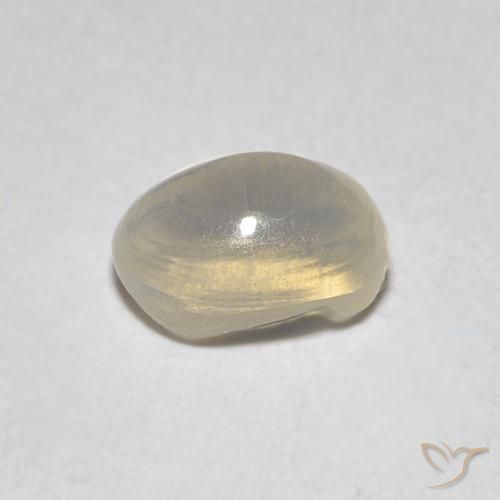 0.86克拉天然硅线石猫眼，椭圆形，透明