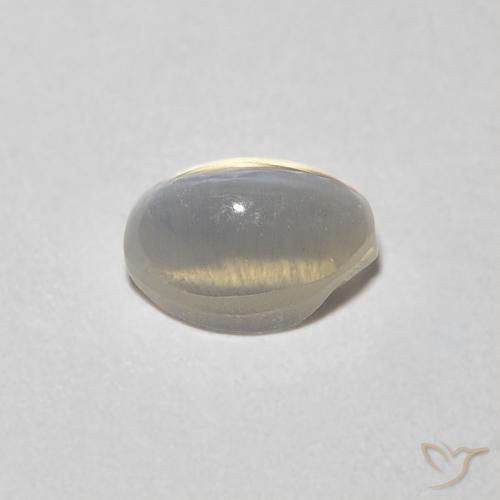 0.81克拉天然硅线石猫眼，椭圆形，透明