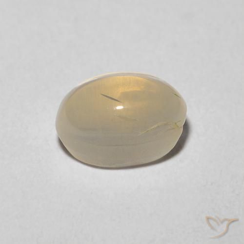 1.43克拉天然硅线石猫眼，椭圆形，透明