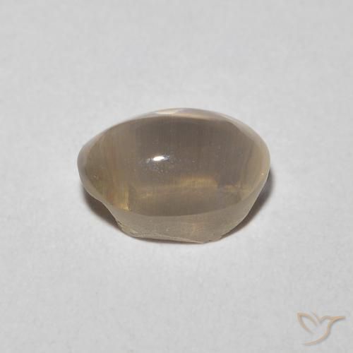 1.23克拉天然硅线石猫眼，椭圆形，透明